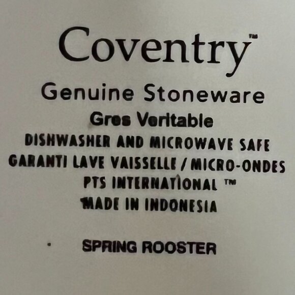 Coventry SPRING ROOSTER Floral Stoneware Coffee Mug - Picture 10 of 10